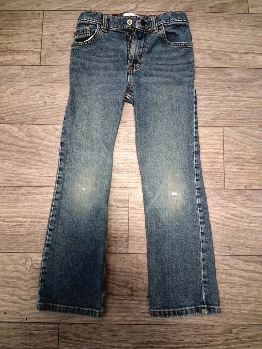 Wrangler Classic Boot Cut Blue Jeans Slim Size 7